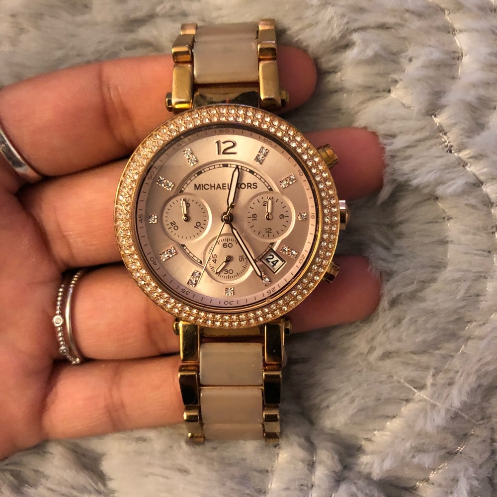 Michael Kors rose gold watch!